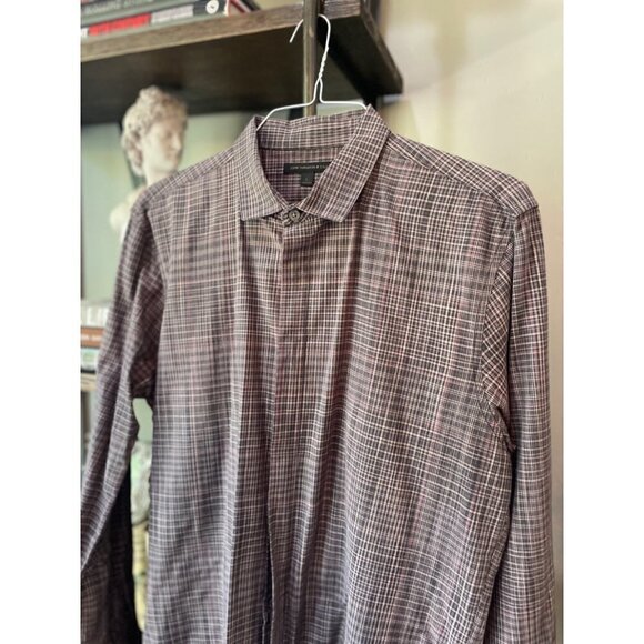 John Varvatos Star USA Button Down Shirt Multicolor Mens Size Large - Picture 2 of 5
